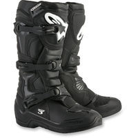 Alpinestars Tech 3 Adult Black Boots Size 7/Eur 40.5