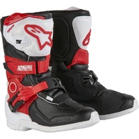 Alpinestars 2026 Tech 3S White / Black / Bright Red Peewee Boots, Size 12
