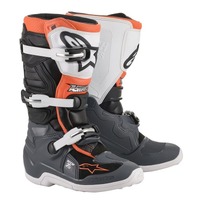 Alpinestars Tech 7S Black Grey White Fluro Orange Youth Size 4 Boot