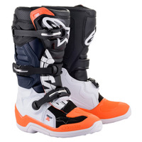 Alpinestars Tech 7S Black White Orange Fluro Youth Size 8 Boot
