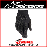 Alpinestars Adult 2022 Full Bore MX Gloves Black/Black Logo, Sizes S-2XL