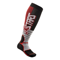Alpinestars MX Pro Sock Red/Burgandy/Black Size 10-14, Large