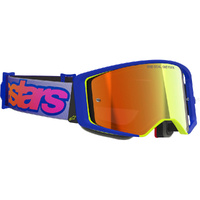 Alpinestars Supertech Vista Blue / Yellow / Purple Red Mirror Goggles