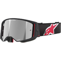 Alpinestars Supertech Corp Black Red Silver Mirror Goggles