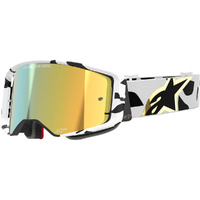 Alpinestars Supertech Corp White Gold Mirror Goggles
