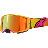 Alpinestars Supertech Corp Yellow / Pink Red Mirror Goggles