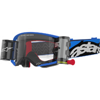 Alpinestars Supertech Stream Blue Clear Roll-Off Goggles