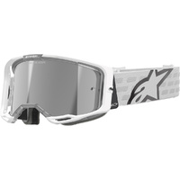 Alpinestars Vision 8 Corp White Silver Mirror Goggles 