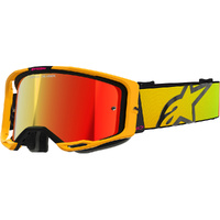 Alpinestars Vision 8 Corp Yellow / Pink Red Mirror Goggles