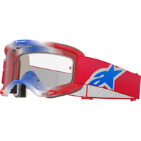 Alpinestars Vision 5 Corp Red / White / Blue Clear Goggles