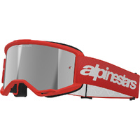 Alpinestars Vision 3 Wordmark Red Silver Mirror Goggles