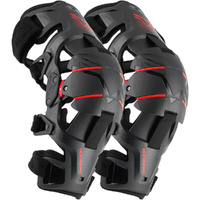Alpinestars RK-1 Plasma Black / Red Knee Braces, Size Small/Medium