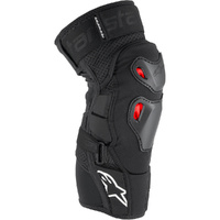 Alpinestars Bionic Pro Plasma Black / Red Knee Guards, Size Large/XL