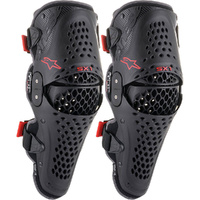 Alpinestars SX-1 V2 Black / Red Knee Guards, Size Large/XL