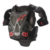 Alpinestars A-6 Adult Chest Protector Armour Black/Anthracite/Red Size Med/Large