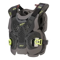 Alpinestars A1-Plus Adult Chest Guard Protector Black/Fluo Yellow Size Med/Large