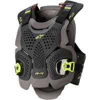 Alpinestars A4 Max Black / Anthracite / Yellow Fluorescent Chest Protector
