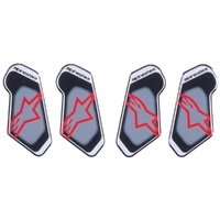 Alpinestars RK-7 Black / Red Knee Brace Replacement Resin Sticker Set