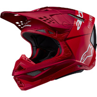 Alpinestars 2026 S-M10 Flood Fluro Red / Red Helmet