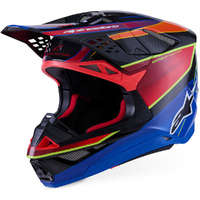 Alpinestars 2026 Supertech S-M10 Era Blue / Red / Flo Yellow Helmet