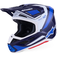 Alpinestars 2026 S-M7 Rise Blue / White Helmet