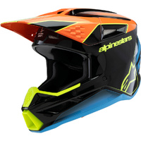 Alpinestars 2026 S-M3 Wurx Blue / Red / White Gloss Kids Helmet