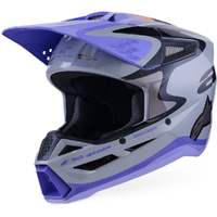 Alpinestars 2026 S-M3 Jettson Grey / Purple / Black Helmet