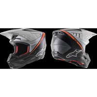 Alpinestars SM5 Rover Helmet ECE 2022 Matt Black/White/Fluro Orange Large