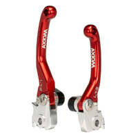 Axiom Red Brake & Clutch Flex Pivot Lever Set for Husqvarna TC65 2017-2024