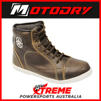 Mens Motorcycle Boots Urban Leather Brown Size EU 41-48, US 7-13 Motodry