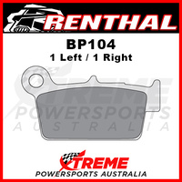 Renthal Kawasaki KLX 450R 2008-2018 RC-1 Works Sintered Rear Brake Pad BP104