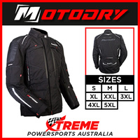 Mens Motorcycle Jacket Advent Tour Black Motodry