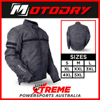 Mens Motorcycle Jacket Clubman Vintage Charcoal Motodry