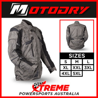 Mens Motorcycle Jacket Classic Vintage Black/Charcoal Motodry