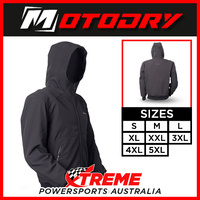 Mens Motorcycle Jacket Hoody Black Motodry