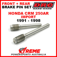 DRC Honda CRM250AR Import 91-98 Front Rear Stainless Brake Pin Set D58-33-201