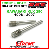 DRC Kawasaki KLX250 KLX 250 1998-07 Front Rear Stainless Brake Pin Set D58-33-201