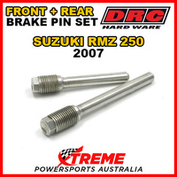 DRC For Suzuki RMZ250 RMZ 250 2007 Front Rear Stainless Brake Pin Set D58-33-201