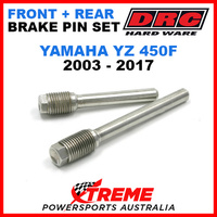 DRC Yamaha YZ450F YZ 450F 2003-17 Front Rear Stainless Brake Pin Set D58-33-201