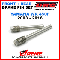 DRC Yamaha WR450F WR 450F 2003-16 Front Rear Stainless Brake Pin Set D58-33-201