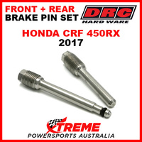 DRC Honda CRF450RX CRF 450RX 2017 Front Rear Stainless Brake Pin Set D58-33-202