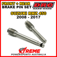 DRC For Suzuki RMZ450 RMZ 450 2008-17 Front Rear Stainless Brake Pin Set D58-33-202
