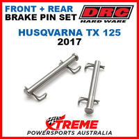 DRC Husqvarna TX125 TX 125 2017 Front Rear Stainless Brake Pin Set D58-33-241