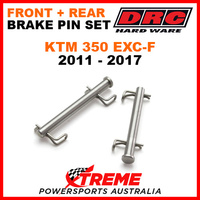 DRC KTM 350 EXCF EXC-F 2011-2017 Front Rear Stainless Brake Pin Set D58-33-241