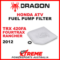 Whites TRX420FA FOURTRAX RANCHER 2012 ATV HONDA FUEL PUMP FILTER SQUARE STYLE