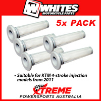 Whites 5-Pack EFI Inline Filter for KTM 250 EXCF EXC-F 2012-2021 OEM 78141013190