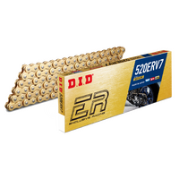 DID 520 ERV7 Road Exclusive Racing Chain Gold/Gold 130 Link ZB Rivet Type