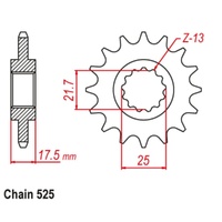 Supersprox 15 Tooth Steel Front Sprocket for Honda CB400 SF Super Four V-Tec NC39 1999-2005