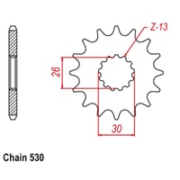 Supersprox 18 Tooth Steel Front Sprocket for Triumph Daytona, Sport 1000 1996