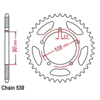 Supersprox 38 Tooth Steel Rear Sprocket for Ducati 600 Pantah SL/TL 1983